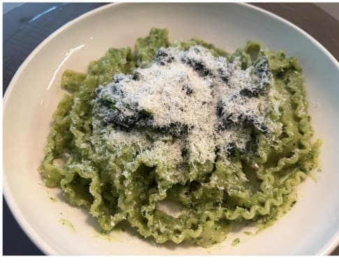 Basil Pesto with Spinach Namul