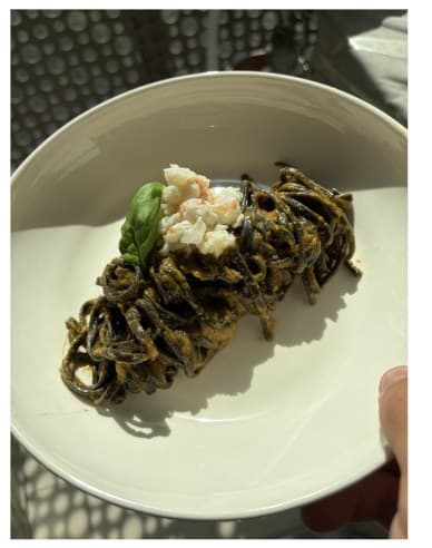 Bouillabaisse Nero Pasta with Ceviche