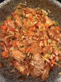 Bouillabaisse Nero Pasta with Ceviche — step 1